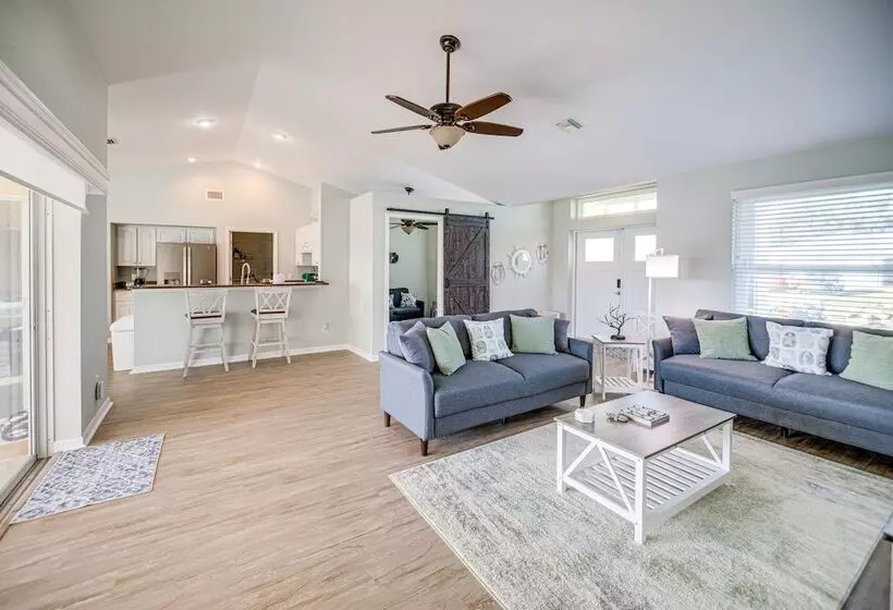 Dock & Fenced Yard: Canal Front Cape Coral Home!
