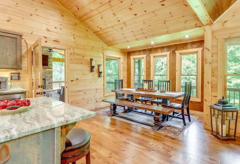 Cabin Near Blue Ridge W/ Fire Pit & Large Deck