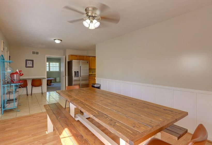 The Ranger House Columbus Home: Fenced Backyard