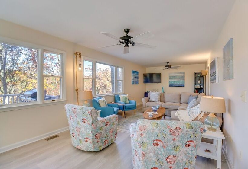 Waterfront Lusby Retreat W/ Deep Water Dock & Slip