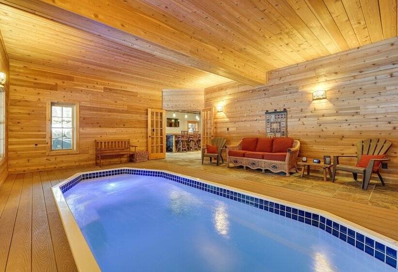 Waterfront Cabin W/ Deck & Pool In Old Forge!