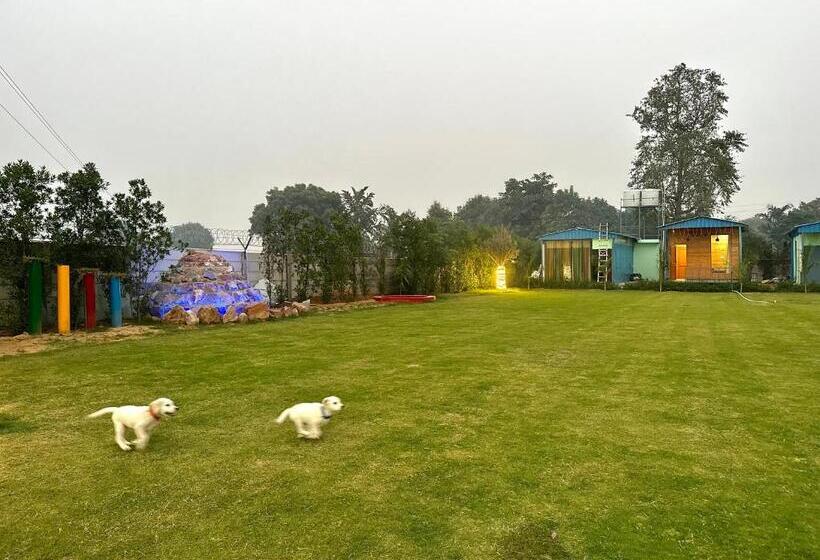 Hotel Farm With 5 Huts, Heated Pool And Bonfire