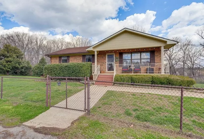 Furnished Deck & Fire Pit: Greeneville Home!