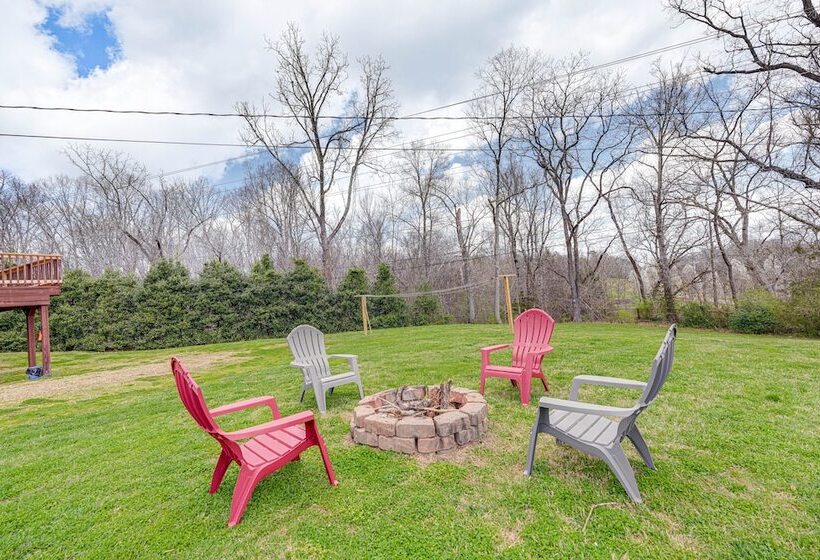 Furnished Deck & Fire Pit: Greeneville Home!