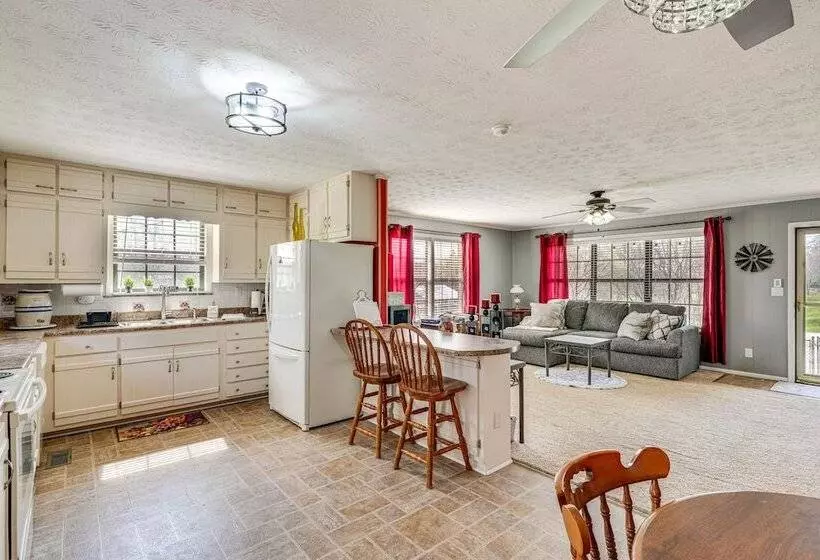 Furnished Deck & Fire Pit: Greeneville Home!