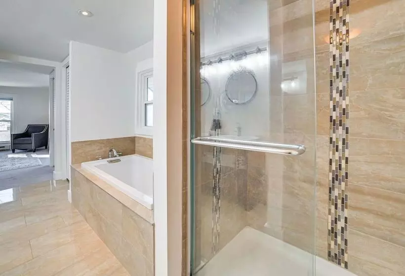 Suttons Bay Home W/ Fire Pit & Water Views!