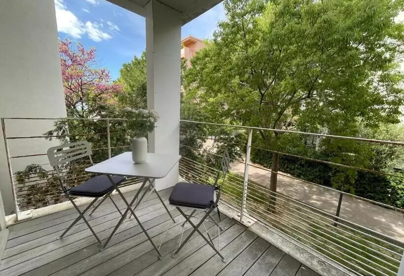 Studio Prado Plage Piscine Terrasse