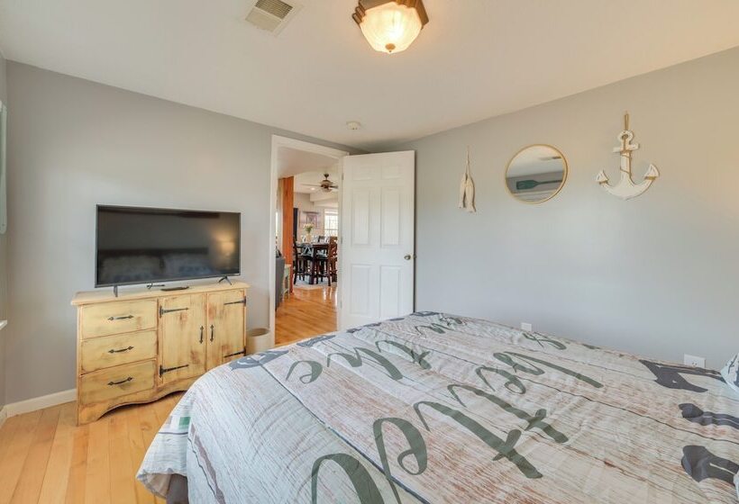 Riverfront Cheboygan Home W/ Dock ~ 4 Mi To Town!