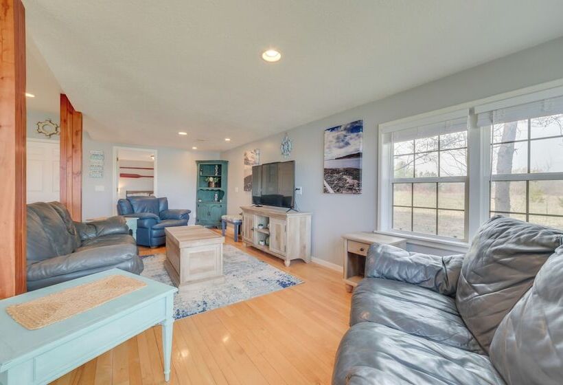 Riverfront Cheboygan Home W/ Dock ~ 4 Mi To Town!