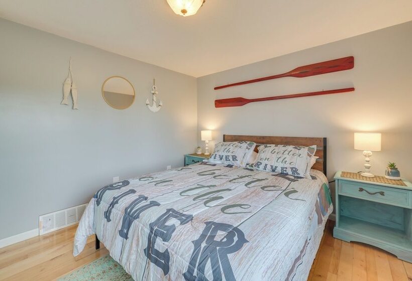 Riverfront Cheboygan Home W/ Dock ~ 4 Mi To Town!