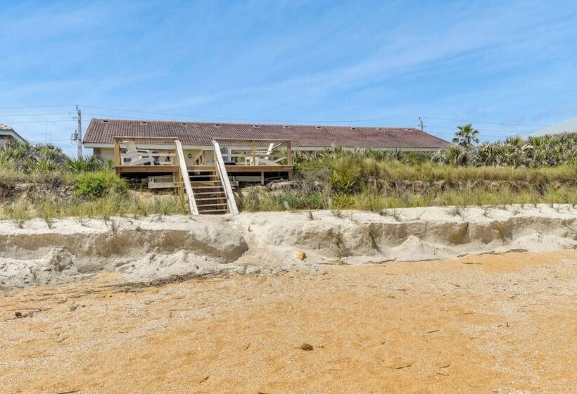 Oceanfront Flagler Beach Home W/ Decks & Gas Grill