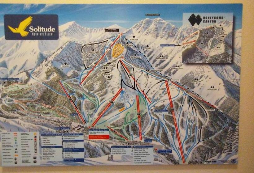 استراحتگاه Deluxe Solitude Mountain Ski In Out 2bd 2ba Condo