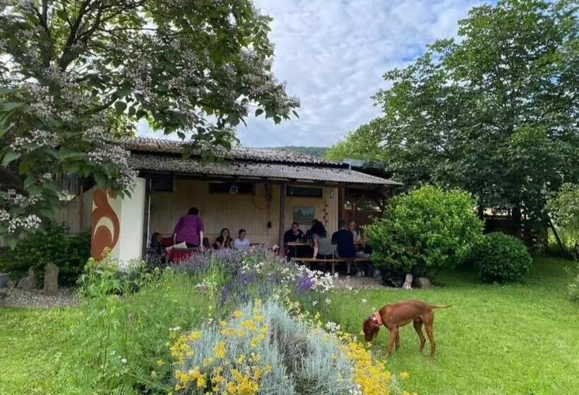 Aamiaismajoitus (B&B) Orangerie Zimmer Gehaichnishof 7born