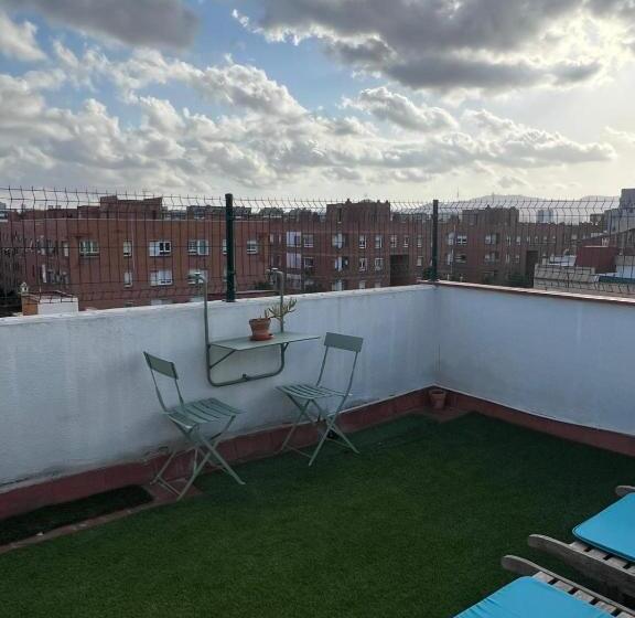 هاستل Private Double Room In A Shared Penthouse With Patios