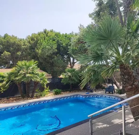 ペンション Chambre Avec Piscine