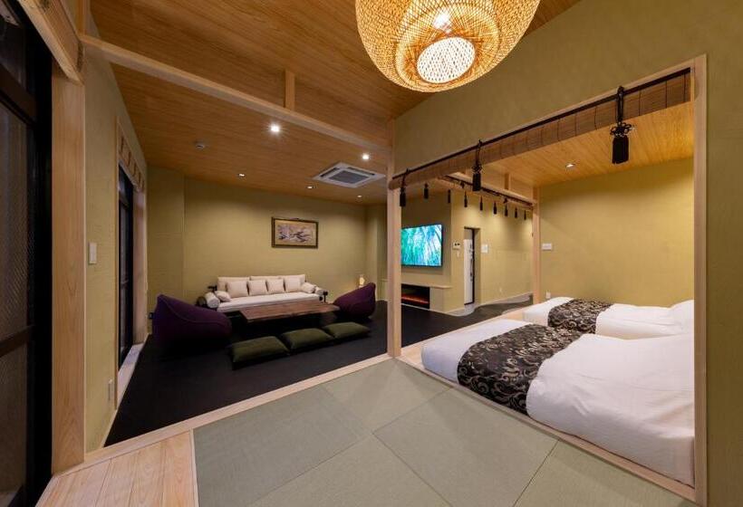 בית מלון כפרי 高級旅館竹のやー貸切サウナ風呂ー道頓堀5分ー難波10分ー新規オープン