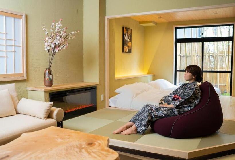 בית מלון כפרי 高級旅館竹のやー貸切サウナ風呂ー道頓堀5分ー難波10分ー新規オープン