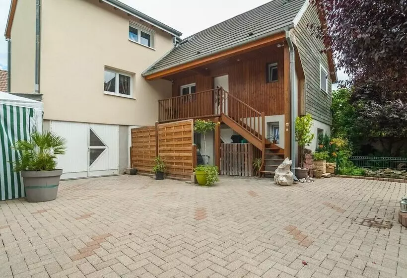 Swanky Cottage In Saasenheim With Balcony