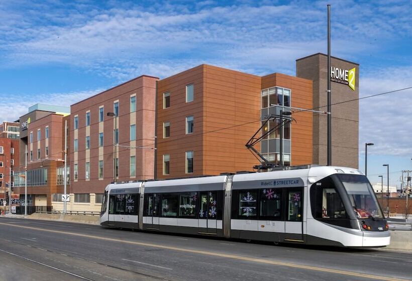 בית מלון כפרי Home2 Suites By Hilton Kansas City Downtown