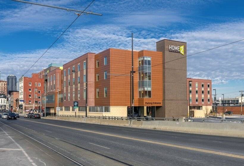 בית מלון כפרי Home2 Suites By Hilton Kansas City Downtown