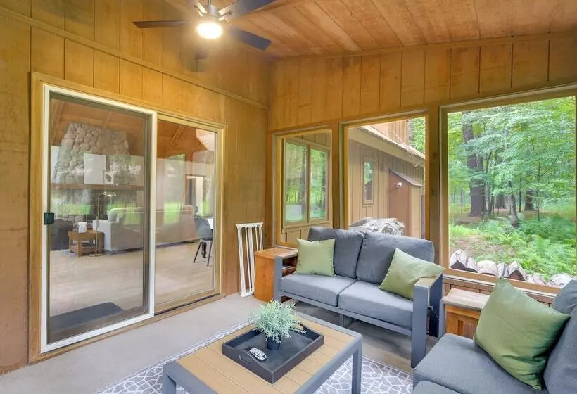 Private Beach On Shell Lake! Luxe Cabin Retreat