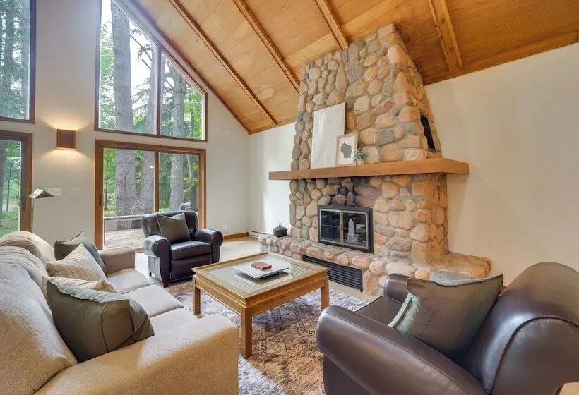 Private Beach On Shell Lake! Luxe Cabin Retreat