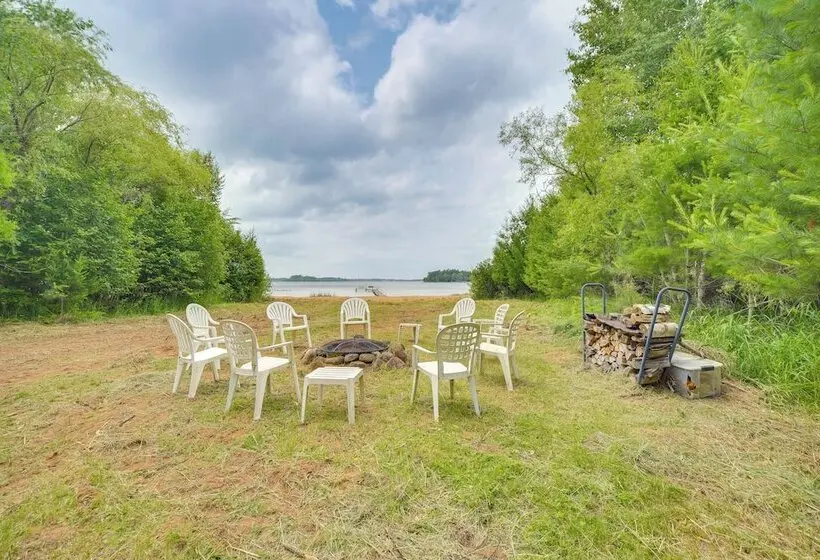 Private Beach On Shell Lake! Luxe Cabin Retreat