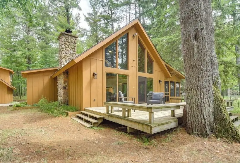 Private Beach On Shell Lake! Luxe Cabin Retreat