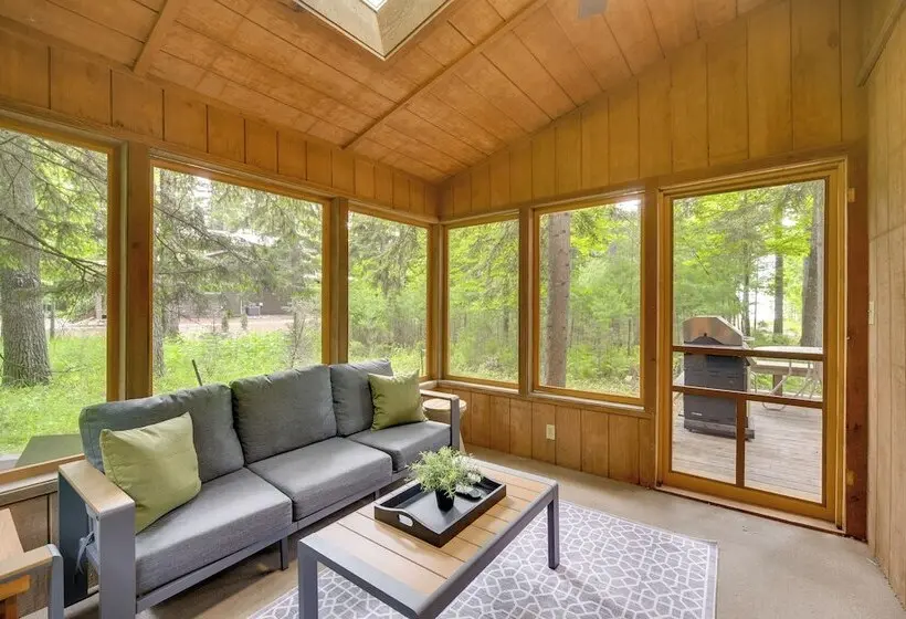 Private Beach On Shell Lake! Luxe Cabin Retreat