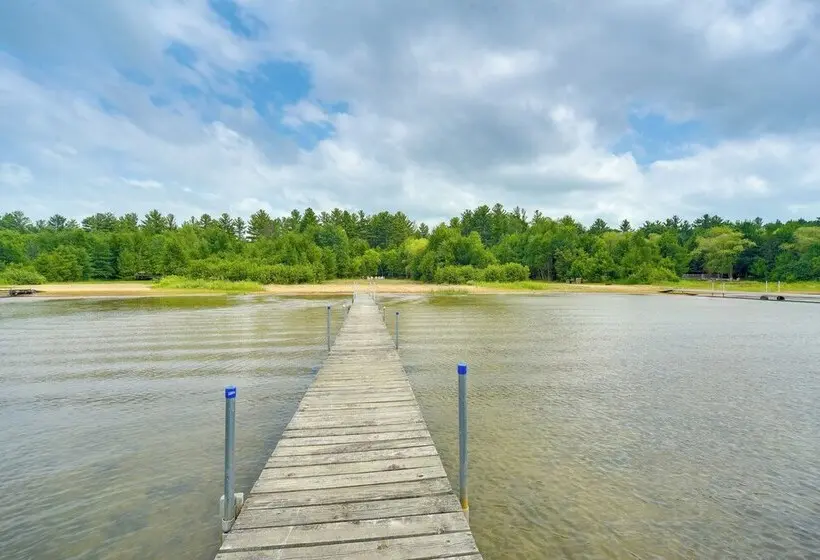 Private Beach On Shell Lake! Luxe Cabin Retreat