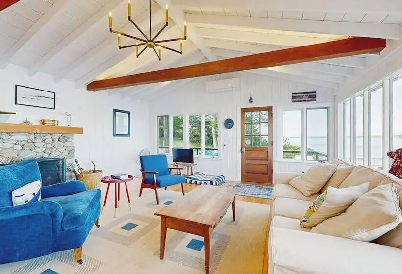 2 Waterfront Cottages In Ocean Point With Dock & Large Yard, Dog Friendly