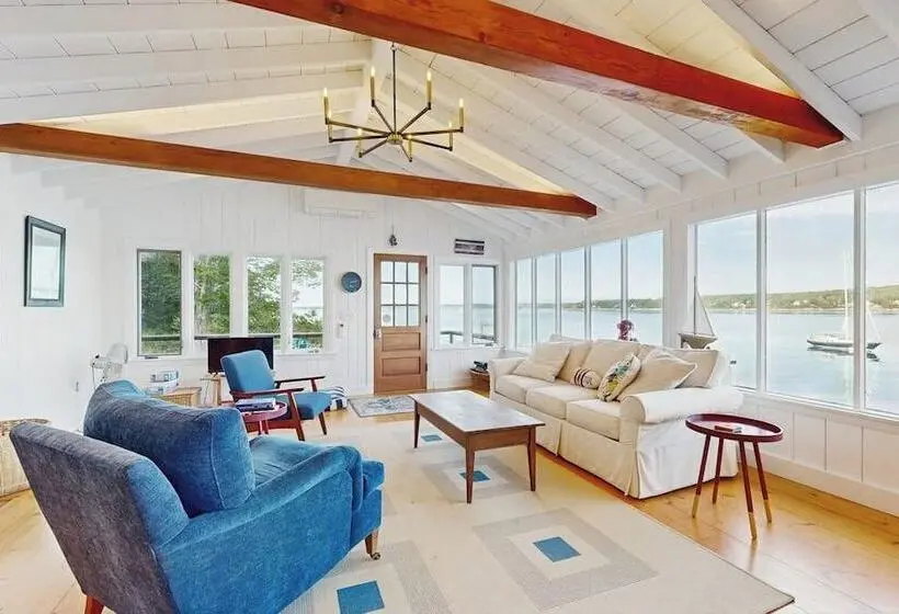 2 Waterfront Cottages In Ocean Point With Dock & Large Yard, Dog Friendly
