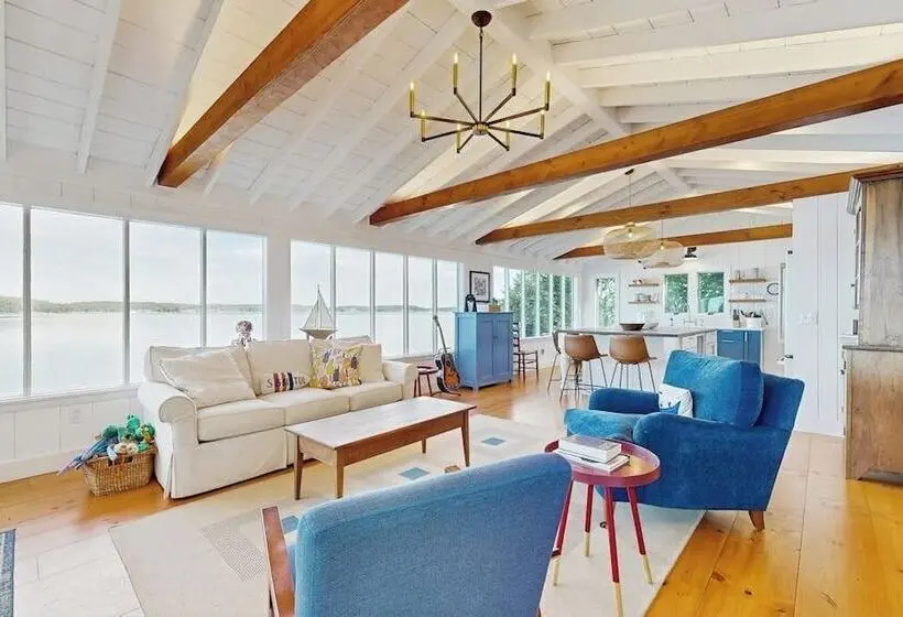 2 Waterfront Cottages In Ocean Point With Dock & Large Yard, Dog Friendly