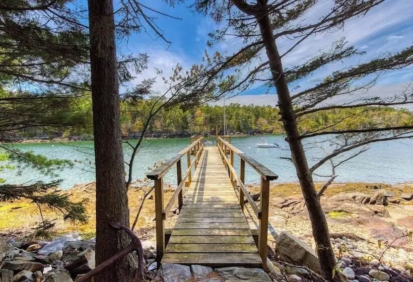 Waterfront Cabin With Ocean View & Private Dock