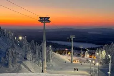 Turistihuoneistot Kuusirinne 2b  A Cozy Cabin Near The Slopes Of Ruka