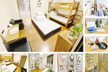 Petithotel017全室ミニキッチン付きファミリルーム 飲食街中心 阿波踊り会館7分 文理 徳島大学 アスティとくしま車8分