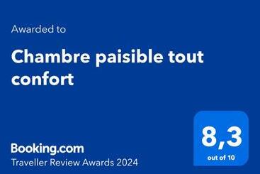 צימר Chambre Paisible Tout Confort