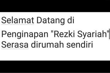 Pensiune Penginapan Rezki Syariah