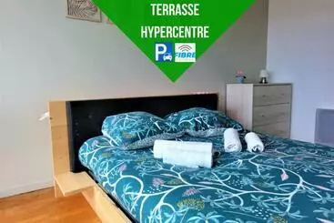 Apartaments turístics La Dolce Vita T2 52m2 Dernier étage Terrasse Parking Wifi Fibre