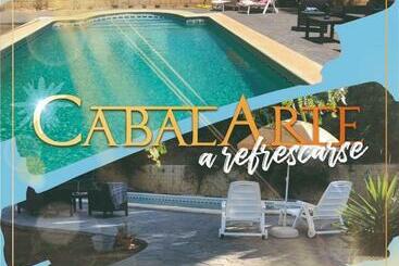 관광객 아파트 Maison Dans Hacienda Avec Chevaux