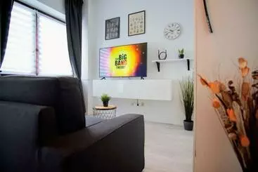 ツーリストアパートメント ☆nostalgie Apartment I Innenstadt I Smart Tv I Küche