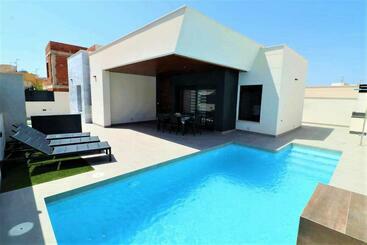 ツーリストアパートメント Villa Amparo Moderna Y Lujosa Casa De Vacaciones Con Piscina Privada