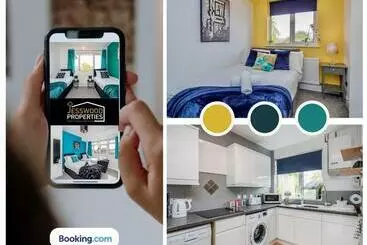 Turistihuoneistot Modern Three Bedroom Contractor House With Free Parking Near M1 Luton Airport By Jesswood Properties