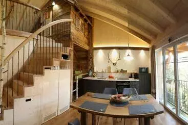 Turistihuoneistot Ferienwohnung Birkennest Sauna Freisitz Almhütte