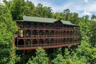 별장 Hickory Ridge By Avantstay Incredible Private Elevated Cabin Sleeps 20!