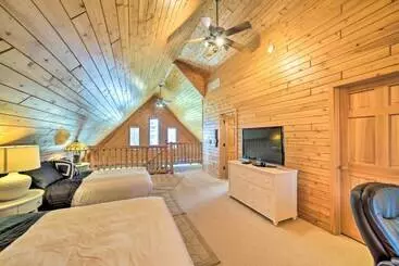 コテージ Beachfront Lake Michigan Log Cabin With Sauna!