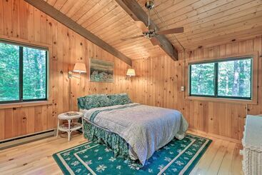 קוטג'' Cabin W/ 3 Acres, Tennis Courts: By 4 Ski Mtns