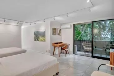 アパートホテル Spacious Design Studio 3 Mins From The Beach