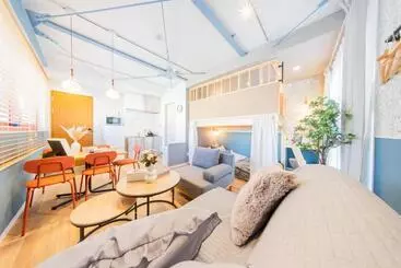 Apartmanszálloda Skytree駅から徒歩2分  Stay Suu Asakusa  & Cafe Bar
