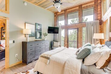 茅舍 2 Decks, Grill, Hot Tub: Mountain Cabin In Murphy